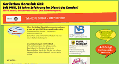 Desktop Screenshot of geruestbau-borusiak.de